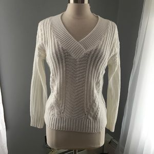 *LIGHTLY WORN* Philosophy White Knit Sweater